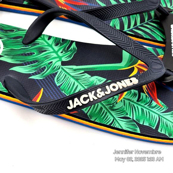 JACK & JONES FLIPFLIP 'Navy Blazer' MENS SIZE 11/12 - Picture 2 of 6